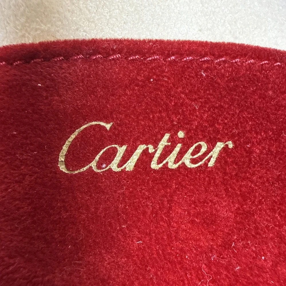 Cartier Red Velvet Service Watch Pouch w/ Pillow – Authentic Service Case – EUC